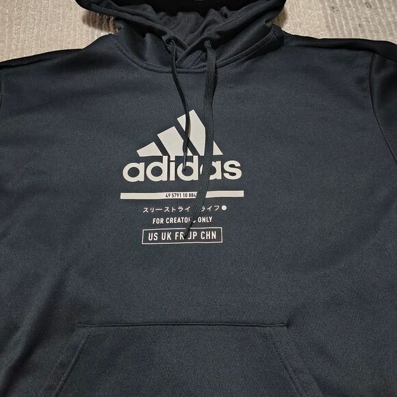 Adidas “For Creators Only” Black Hoodie - Picture 2 of 4
